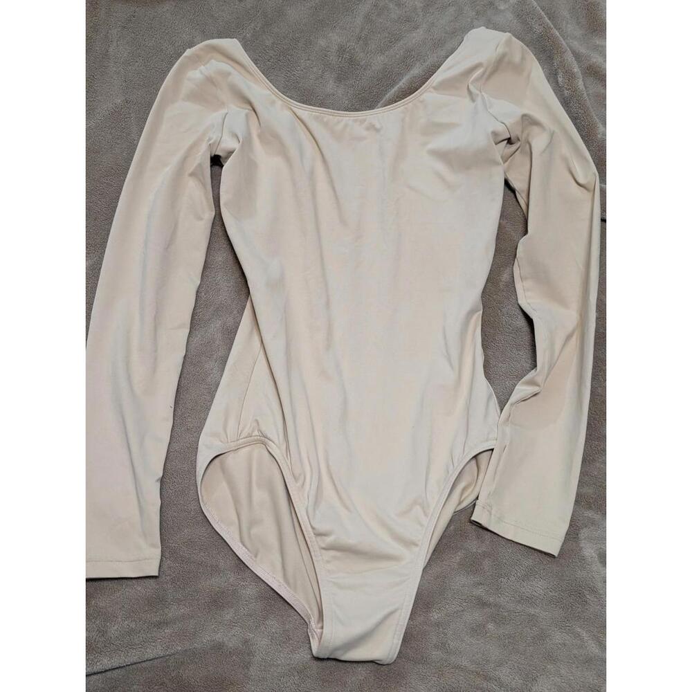 $40 Bloch Girls Bwige Stretch Crew-Neck Long-Sleeve Ballet Leotard Size ML‎